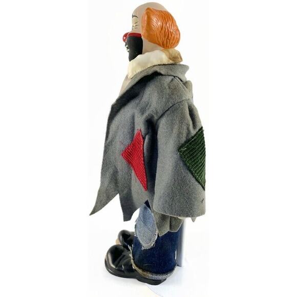 House of Lloyd Hobo Clown Collectible Figurine With Stand Gray Coat 14.7" - Picture 4 of 12